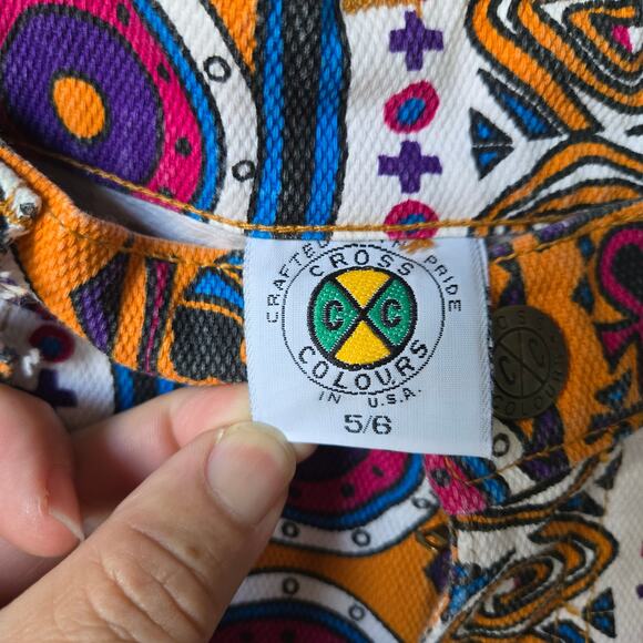 Cross Colours 90's Vintage Printed Twin Set NWOT Size 2 Top 5/6 Bottoms NICE! - Picture 2 of 8